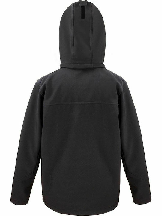 Herren Jacken Softshell Wasserdicht und Winddicht Schwarz