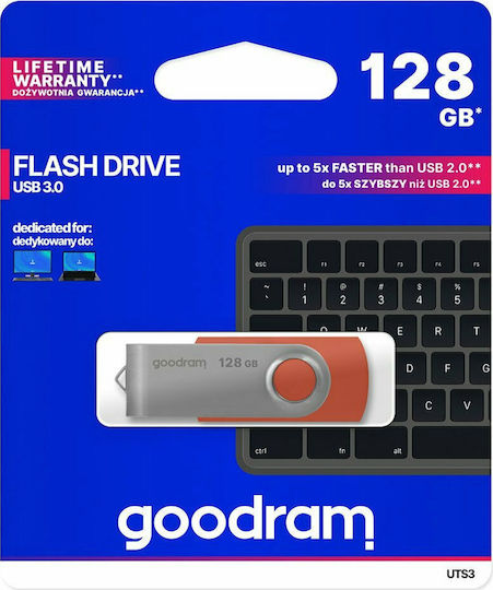 GoodRAM UTS3 128GB USB 3.0 Stick Red