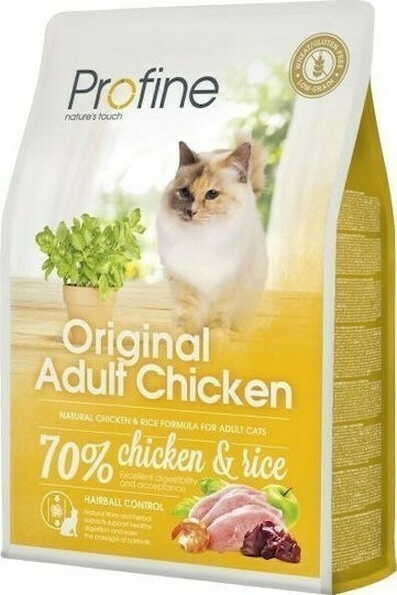 Profine Original Adult Dry Food Gluten-Free for Adult Cats with Sensitive Urinary with Chicken / Rice 0.3kg