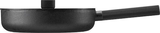 Skeppshult Noir Pan With Lid made of Cast Iron 28cm