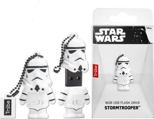 Tribe Star Wars Stormtrooper 16GB USB 2.0 Stick Λευκό