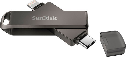 Sandisk iXpand Luxe 128GB USB 3.1 Стик с връзка Lightning & USB-C Черен