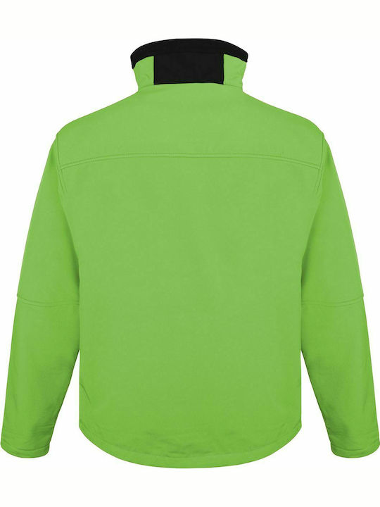 Result Men's Softshell Jacket Waterproof and Windproof Green