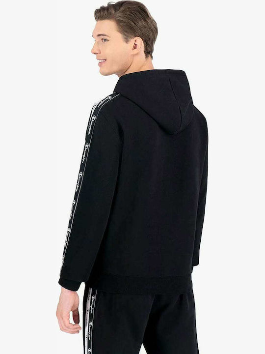 Champion Men's Sweatshirt with Hood and Pockets Black