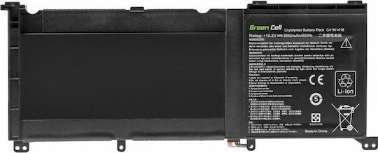 Green Cell Compatible Battery for Asus Zenbook G501J/G501JW/G501V/Pro UX501/UX501J/UX501JW with 3950mAh