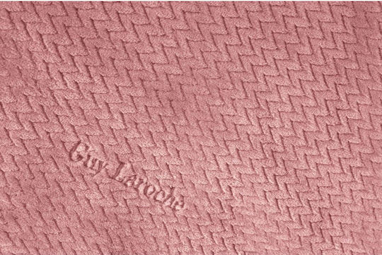 Guy Laroche Rombus Κουβέρτα Fleece Υπέρδιπλη 220x240εκ. Coral