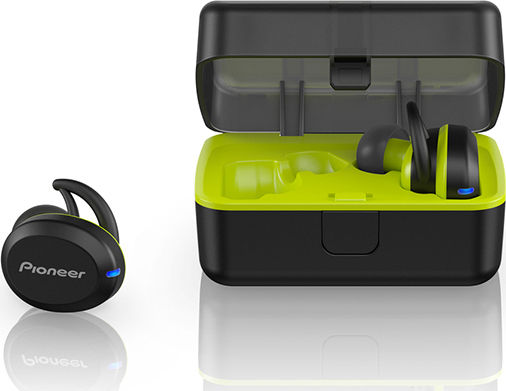 Pioneer E8 In-Ear Bluetooth-Freisprecheinrichtung Kopfhörer mit Schweißresistenz und Ladeetui Gelb