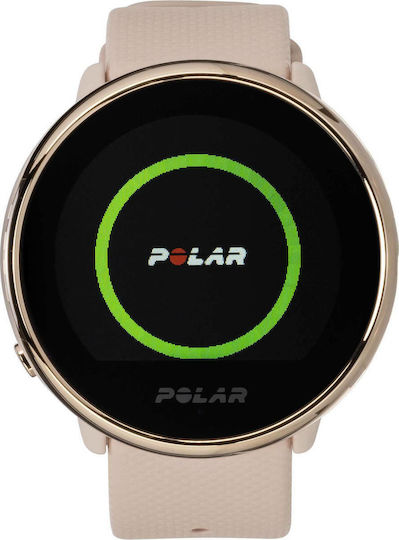 Polar Ignite Oțel inoxidabil 43mm Rezistent la apă Smartwatch (Pink TPU)