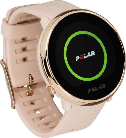 Polar Ignite Oțel inoxidabil 43mm Rezistent la apă Smartwatch (Pink TPU)