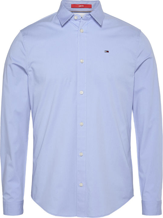 DM0DM04405 Long-sleeved Cotton Shirt Light Blue