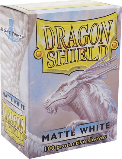 Dragon Shield Game Accessory Dragon Shield Matte White Protective Card Sleeves 100τμχ