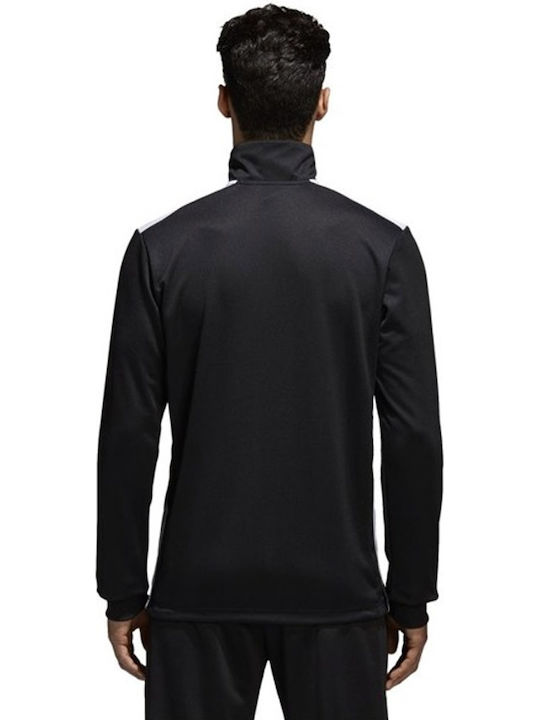 Adidas Regista 18 Training Ανδρική Μπλούζα με Φερμουάρ Μακρυμάνικη Μαύρη