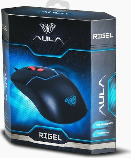 Aula Rigel Gaming Ποντίκι Μαύρο