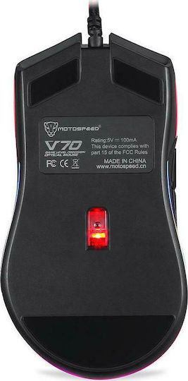 Motospeed V30 RGB Gaming Ποντίκι 3500 DPI Μαύρο