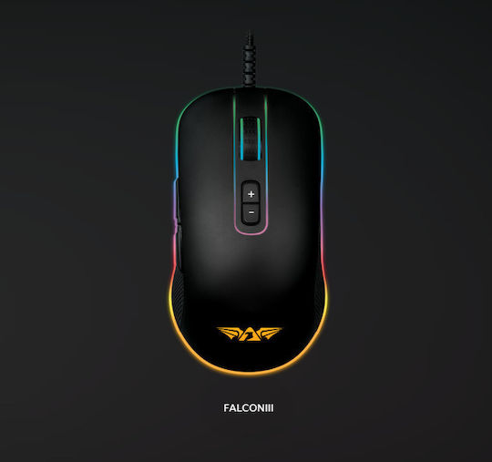 Armaggeddon Falcon III RGB Gaming Mouse 10000 DPI Black