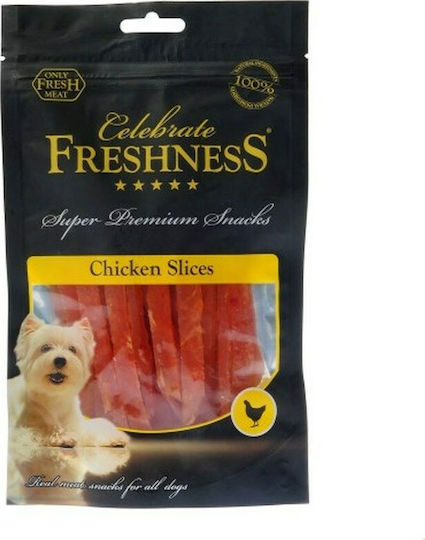 Celebrate Freshness Slices Dog Treat with Chicken 100gr 84005