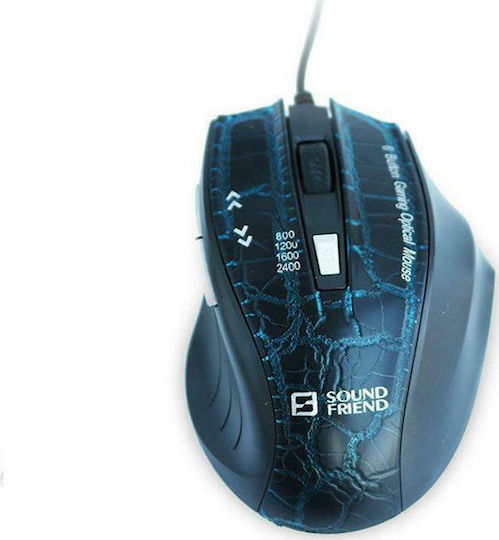 Sound Friend SF-8196 Gaming Gaming Maus Blau