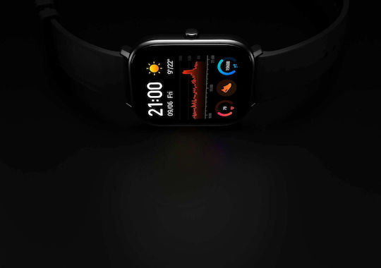 Amazfit GTS Aluminium 43mm Waterproof Smartwatch with Heart Rate Monitor (Black)
