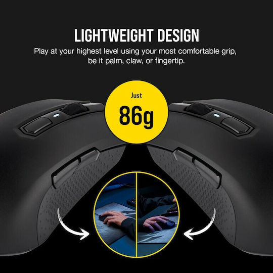 Corsair M55 RGB Pro Gaming Gaming Maus 12400 DPI Schwarz