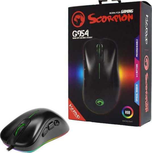 Marvo G954 RGB Gaming Mouse 10000 DPI Black
