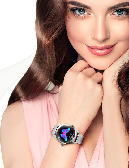 KW10 Smartwatch με Παλμογράφο (Ασημί)
