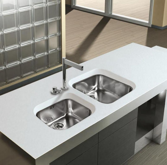 Apell 8435 Υποκαθήμενος Αριστερός Inox Σατινέ Μ84xΠ46cm Ασημί Apell 8435 Υποκαθήμενος Αριστερός Inox Σατινέ Μ84xΠ46cm Ασημί