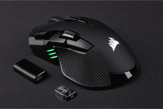 Corsair Ironclaw RGB Wireless Ασύρματο Gaming Ποντίκι 18000 DPI Μαύρο