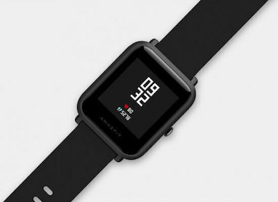 Amazfit Bip 39mm Smartwatch mit Pulsmesser (Schwarz)