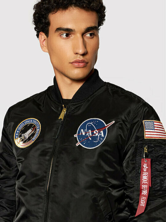 Ma-1 Vf Nasa Winter Jacket Bomber Black