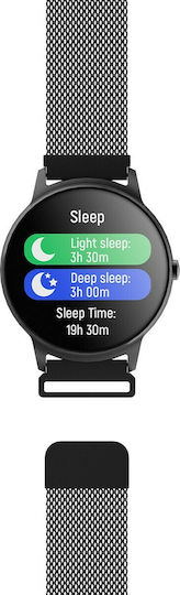 Forever Forevive 2 SB-330 Smartwatch mit Pulsmesser (Schwarz)