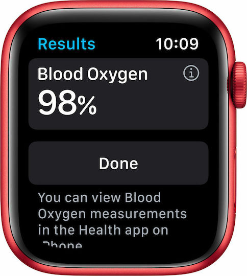 Apple Watch Series 6 Aluminium 44mm Waterproof with Heart Rate Monitor (Product Red)