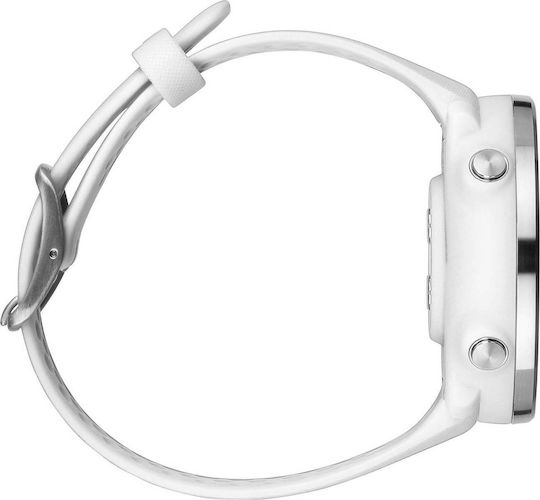 Polar Vantage M M/L Stainless Steel 46mm Αδιάβροχο Smartwatch με Παλμογράφο (Λευκό)