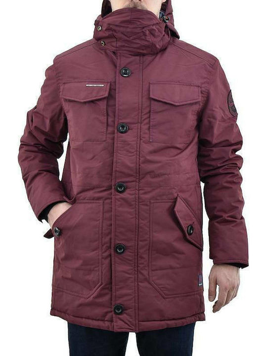 Men's Winter Parka Jacket Cherry