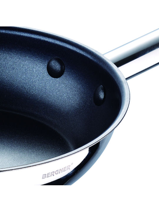 Bergner Gourmet Pan made of Stainless Steel with Non-Stick Coating 28cm