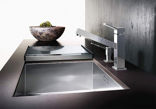 Blanco Zerox 550-U 517247 521591 Поддръжка Мивка Inox Сатен Ш59xД44см Сребрист