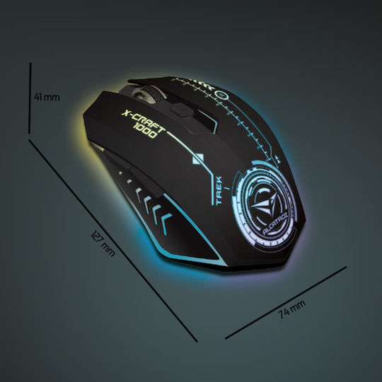 Alcatroz X-Craft AIR Trek 1000 Wireless Gaming Mouse 3200 DPI Black