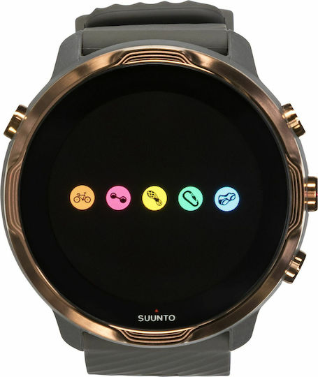 Suunto 7 50мм Водоустойчив Смартчасовник с Пулсомер (Graphite Copper)