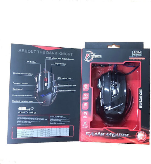 Jiexin Jiexin X11 Gaming Ποντίκι 3200 DPI Μαύρο