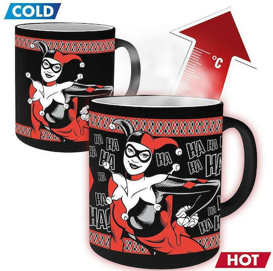GB eye Harley Quinn Heat Change Κούπα Κεραμική Μαύρη 350ml