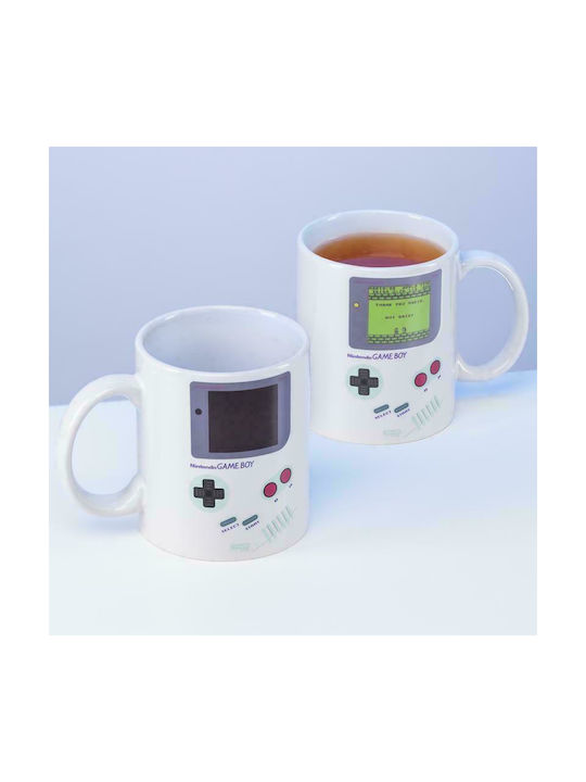 Paladone Nintendo Game Boy Heat Change Κούπα Κεραμική Λευκή 300ml