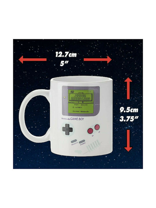 Paladone Nintendo Game Boy Heat Change Κούπα Κεραμική Λευκή 300ml