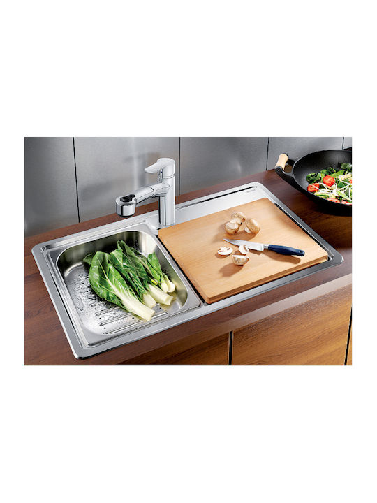 Blanco Plenta 514029 Drop-In Sink Inox Satin W86xD50cm Silver