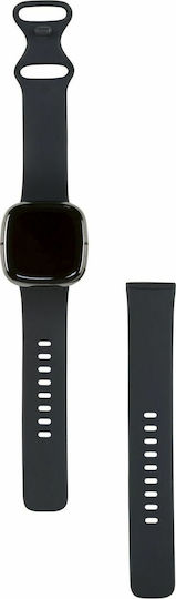 Fitbit Sense Aluminium 40mm Αδιάβροχο Smartwatch με Παλμογράφο (Carbon/Graphite Stainless Steel)