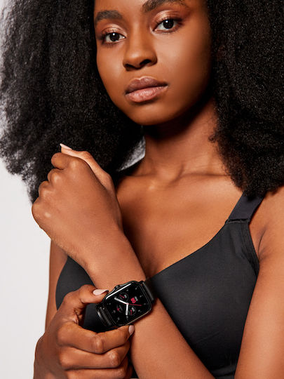 Amazfit GTS 2 Aluminium 43mm Αδιάβροχο Smartwatch με Παλμογράφο (Midnight Black)