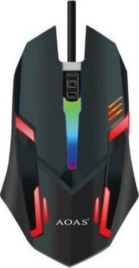 Aoas Aoas v02 Gaming Ποντίκι Μαύρο