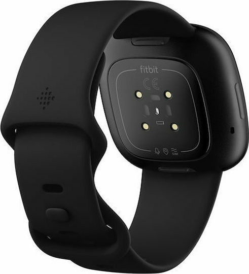 Fitbit Versa 3 Waterproof Smartwatch with Heart Rate Monitor (Black/Black Aluminum)