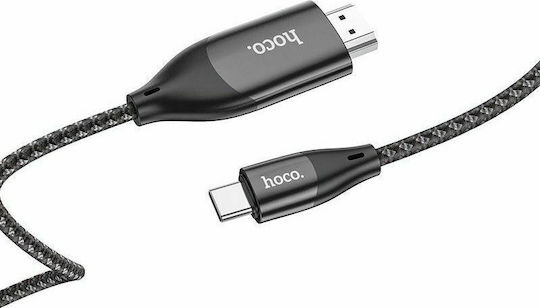 Hoco Cable HDMI male - USB-C male 2m Gray