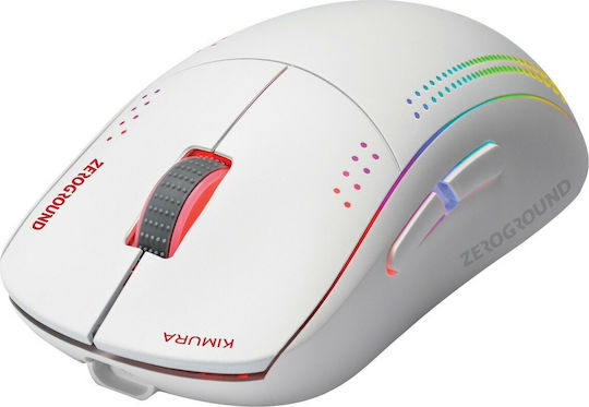 Zeroground MS-4300WG KIMURA v3.0 Ασύρματο RGB Gaming Ποντίκι 10000 DPI Λευκό