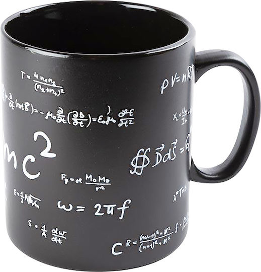 Out of the Blue Mathematics Mug Ceramic Black 850ml