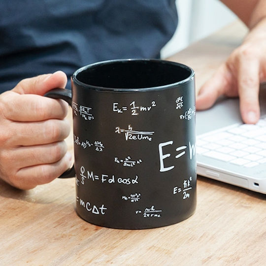 Out of the Blue Mathematics Mug Ceramic Black 850ml